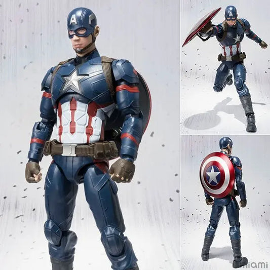 SHF Marvel Avengers 4 Captain America 3 β 15cm PVC Action Figure Statue