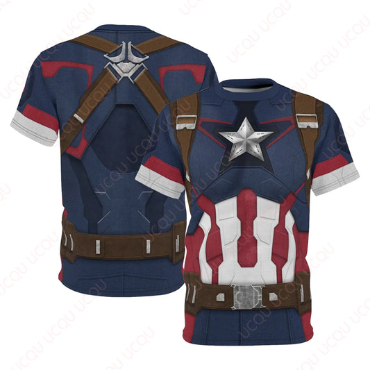 Disney Marvel Comic-Con Character Outfits Summer Loose Outfit Hot Sale Faddish Casual T-shirt Adults And Children Dressed