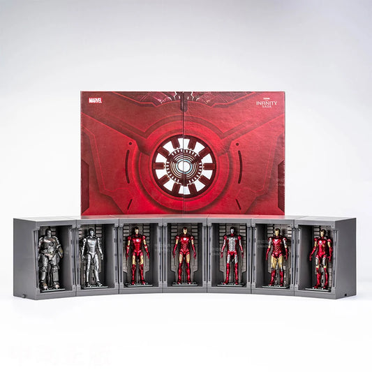 7Pcs/Set ZD Original Iron Man GNAKU Set – 1/20 Scale Marvel Legends MK1 to MK7 Action Figures