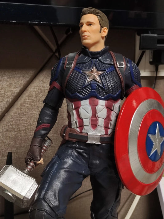 Captain America 54cm Action Figure – Lifelike Marvel Avengers Collectible Statue