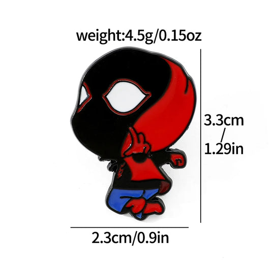 Disney Marvel Cute Spiderman Pins – Enamel Brooch Badges for Marvel Fans