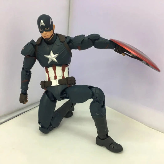 SHF Marvel Avengers 4 Captain America 3 – 15cm PVC Action Figure Statue