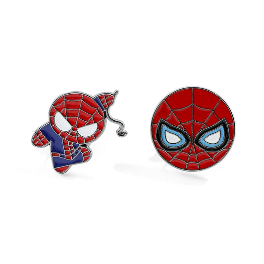 Marvel Spiderman Enamel Lapel Pin - Cartoon Spider-Man Metal Brooch Accessory Collectible Gift for Fans