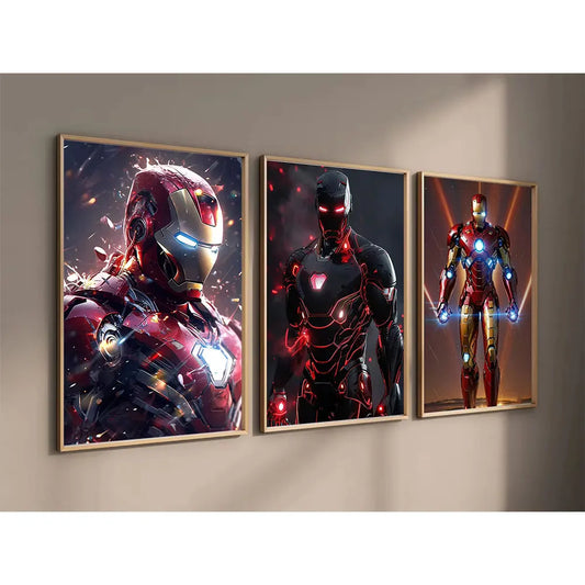 Avengers Poster Print – Marvel Superhero Canvas Wall Art for Kids &amp; Home Décor