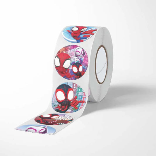 500pcs Spider-Man Sticker Set – Marvel Anime Action Stationery for Kids