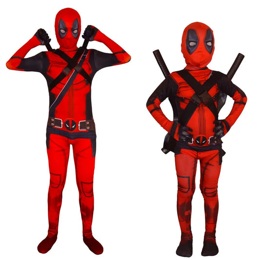 Deadpool Cosplay Costume – Superhero Bodysuit for Boys &amp; Men