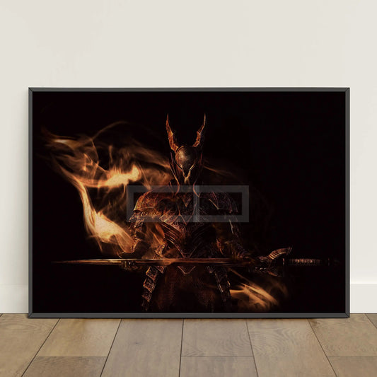 Classic Soul Games Dark Souls Horizontal Posters – Retro Canvas Wall Art for Home Decor
