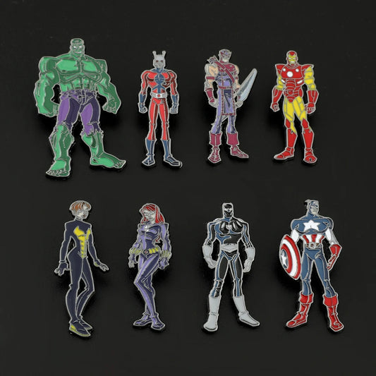 Marvel Avengers Enamel Brooch Pin – Superhero Backpack &amp; Jacket Badge for Fans