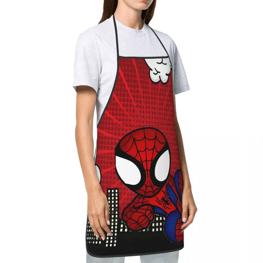 Spider-Man Kitchen Cooking Aprons – Water-Resistant Adjustable Apron for Men &amp; Women