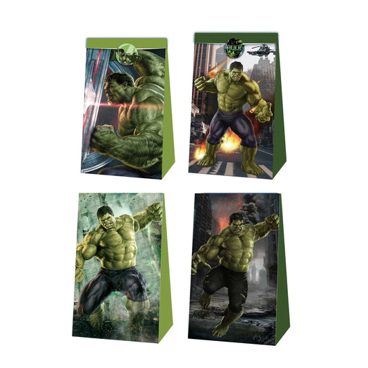 Avengers Hulk Candy &amp; Popcorn Boxes – Superhero Gift Bags for Kids’ Birthday &amp; Baby Shower