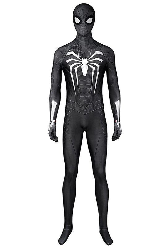 Black PS4 Spider-Man Advanced Suit – 3D Printed Cosplay Zentai Costume for Adults &amp; Kids