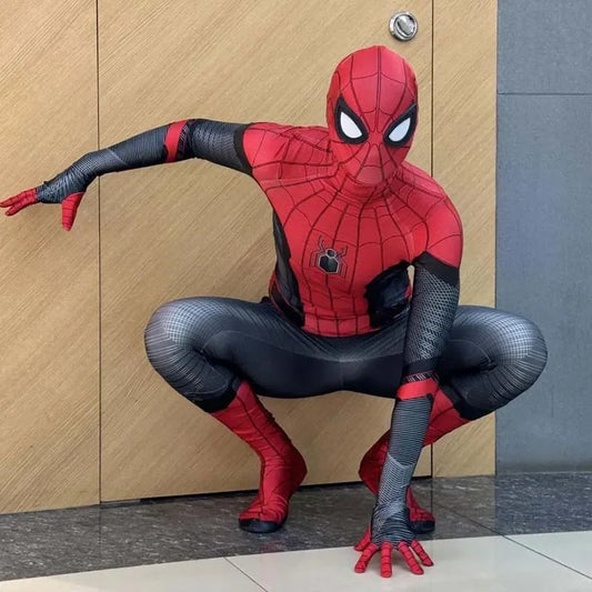 Anime Spider-Man Cosplay Costume – Miles Morales &amp; Gwen Jumpsuit for Adults