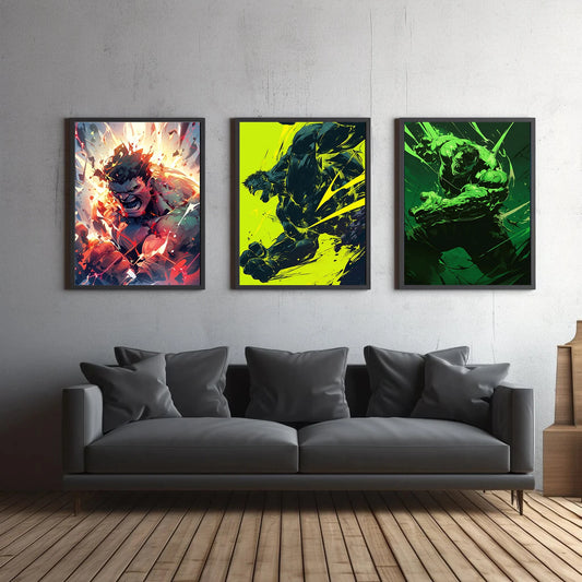 Marvel Hulk Self-Adhesive Movie Wallpaper Poster – Avengers Home Decoration for Kids