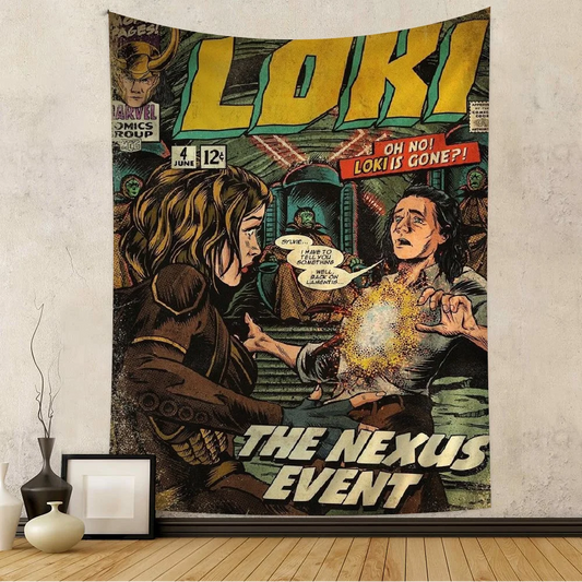 Marvel Loki TV Series Wall Tapestry – Large Boho Hanging Décor for Home &amp; Dorm