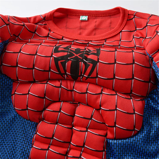 Marvel Heroic Cosplay Costume Sets – Spider-Man, Hulk, Captain America Outfits for Kids