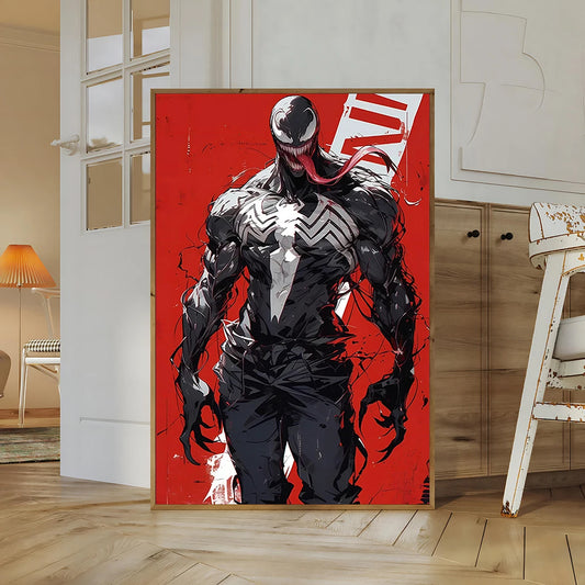 MINISO Marvel Venom &amp; Spider-Man 5D Diamond Painting Kit – DIY Mosaic Embroidery Craft Set