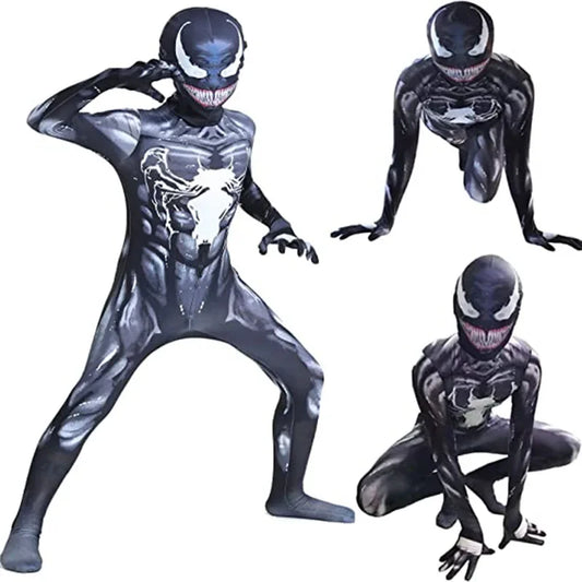 Venom Cosplay Costume – Superhero Jumpsuit for Adults &amp; Kids