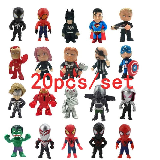Disney Marvel Avengers Capsule Toys – 20pcs/set Mini Action Figures for Kids