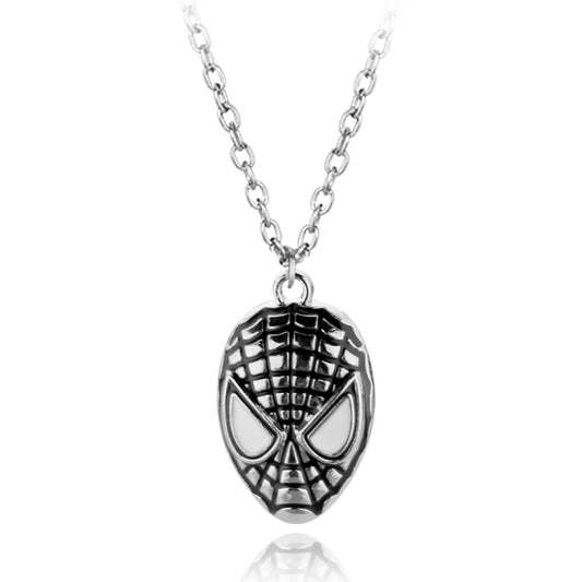 Marvel Superhero Spider-Man Necklace – Mask Pendant Jewelry Accessory