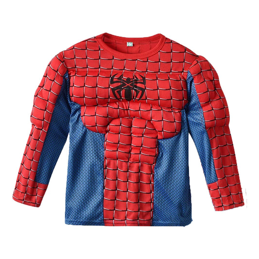 Spider-Man Muscle Suit Costume – Superhero Cosplay Set for Boys &amp; Girls