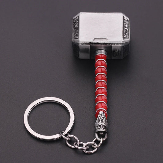 Marvel Avengers Thor’s Hammer Keychain – Metal Mjölnir Keyring fo