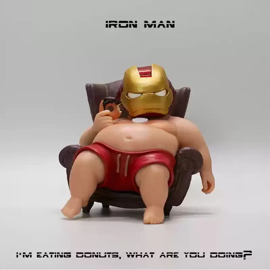 12cm The Avengers Iron Man Fat Boy Figure – Cute Anime Action Collection Toy
