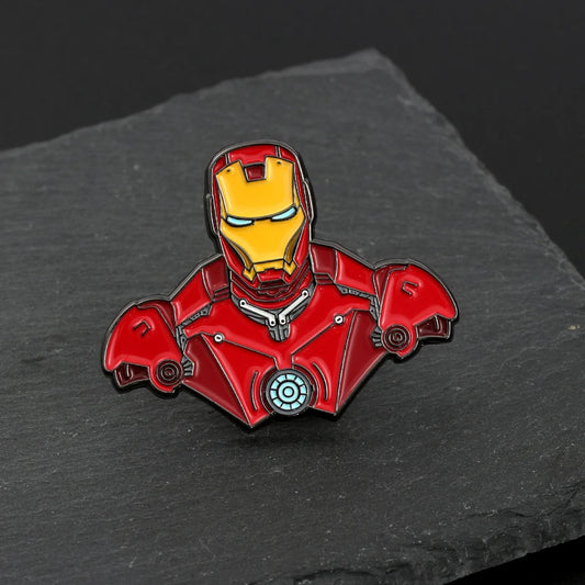 Marvel Avengers Enamel Pins – Iron Man &amp; More Superhero Brooches for Clothes &amp; Bags
