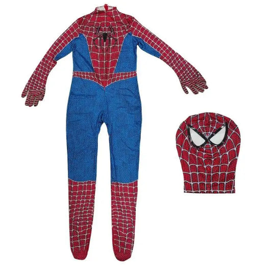Kids Spider Man Cosplay Costume – Remastered Jumpsuit with Mask for Boys &amp; Girls