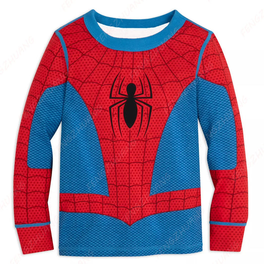 Spider-Man Costume Lounge Set – Unisex Casual Long Sleeve &amp; Pants Outfit