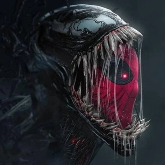 Marvel Venom &amp; Spider-Man Bust Statue – Handmade Mini Monster Combo Figure for Car Decor &amp; Gifts
