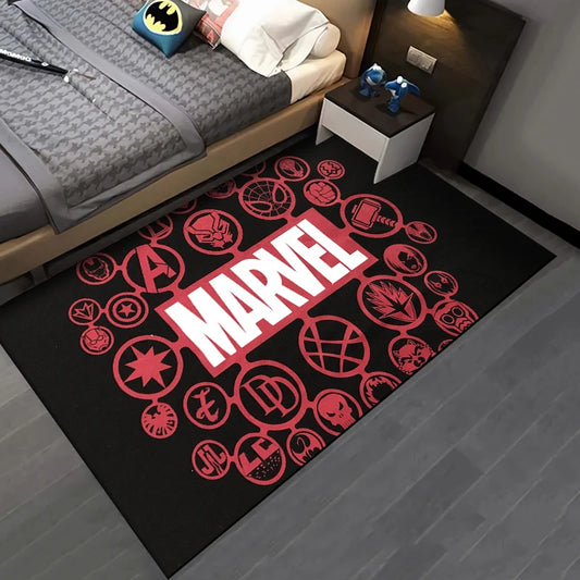 Disney Marvel Avengers Logo Carpet – Multi-Purpose Decorative Area Rug for Kids &amp; Fans