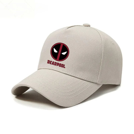 Marvel Deadpool Cotton Baseball Cap – Casual Outdoor Sunshade Hat for All Seasons