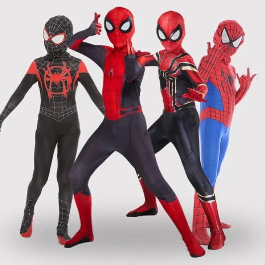 Spider-Man Carnival Party Costume – Cosplay Bodysuit for Adults &amp; Kids