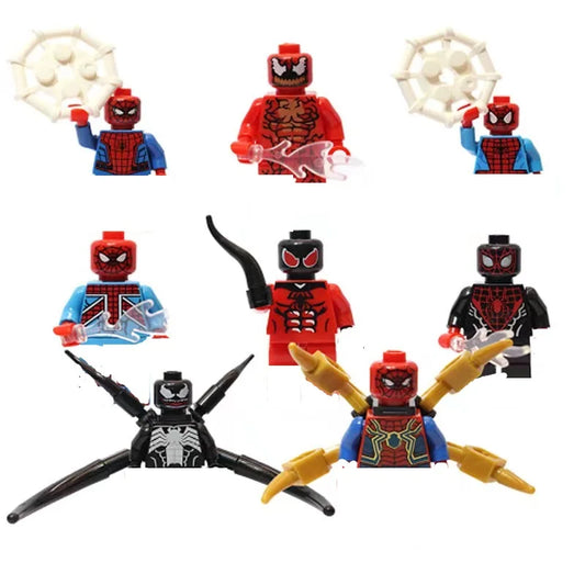 Marvel Superhero Mini Building Blocks – Spider-Man, Iron Man, Thanos DIY Toy Set (8–30 Pieces)