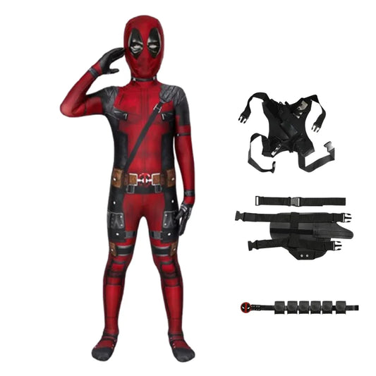 Deadpool Cosplay Costume – Superhero Bodysuit for Boys &amp; Men