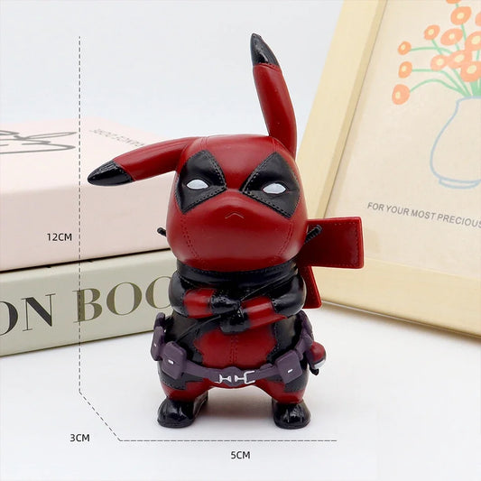 Pikachu x Marvel Crossover Figures – Deadpool, Wolverine &amp; Deadpool 3-Inspired Collectible Toys