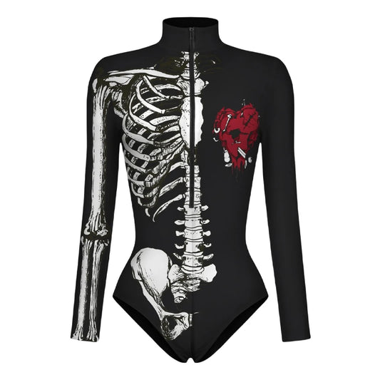 BEAST KINGDOM Spider-Man &amp; Captain Superhero Swimsuit – Cosplay Long Sleeve Swimwear for Women
