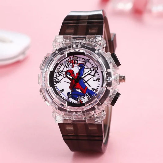 Marvel Spider-Man Kids Wristwatch – Light-Up Watch with Movie Character Design