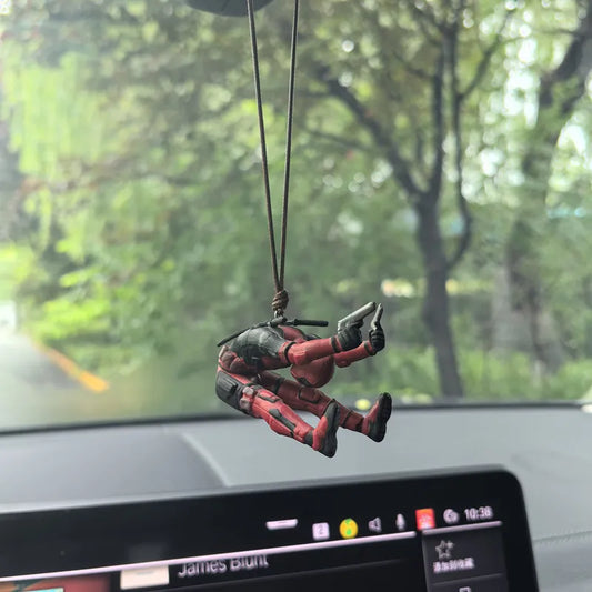 Deadpool Action Figure Pendant – Marvel Rearview Mirror &amp; Home Decor Ornament