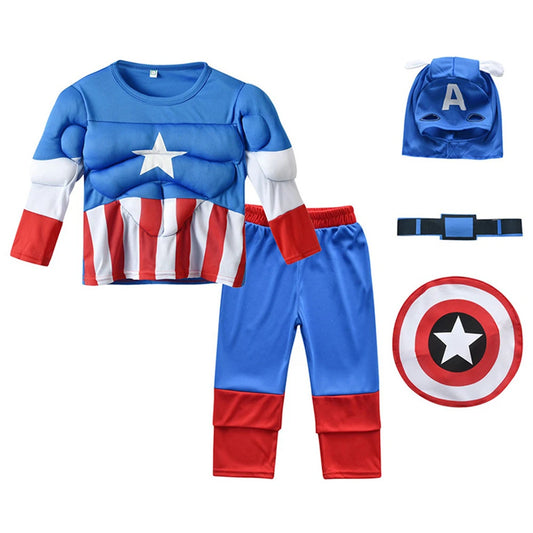Spider-Man Muscle Suit Costume – Superhero Cosplay Set for Boys &amp; Girls
