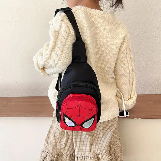 Marvel Spiderman Kids Shoulder Bag – High-Capacity Anime Messenger Backpack