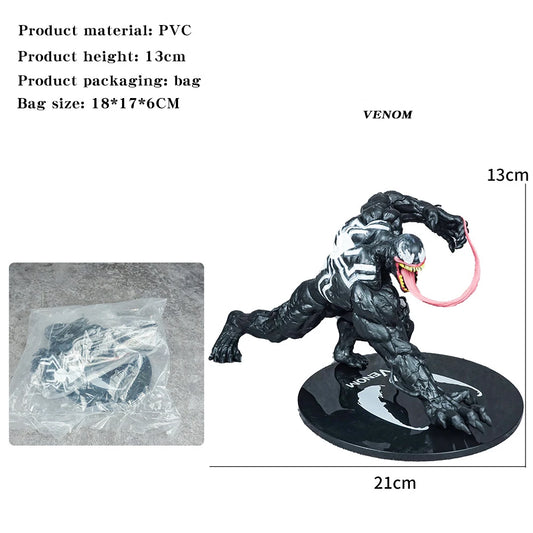 13CM Marvel Venoms Spidermans Movie Cartoon Action Figure Venoms Toys Model Car Desktop Decoration Doll Boy Birthday Toy Gift