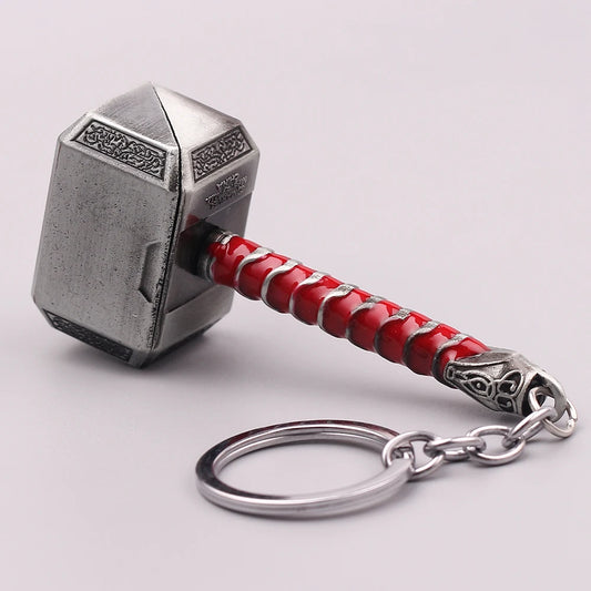 Marvel Avengers Thor’s Hammer Keychain – Metal Mjölnir Keyring fo