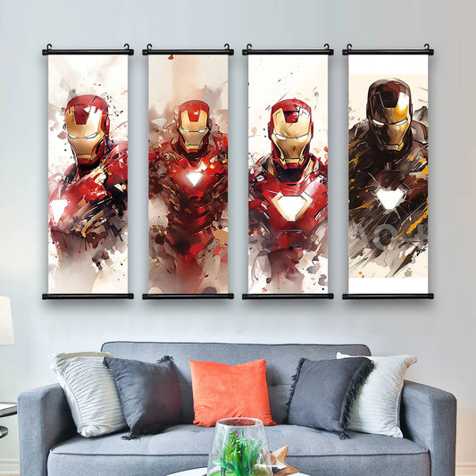 Marvel Movie Poster – Iron Man Wall Art Canvas Print for Home Decoration