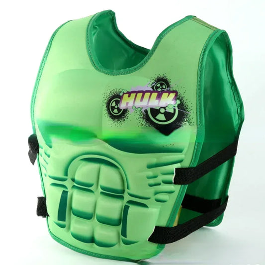 Marvel Avengers Cartoon Buoyancy Swimsuit for Kids – Iron Man, Spider-Man, Hulk, Captain America