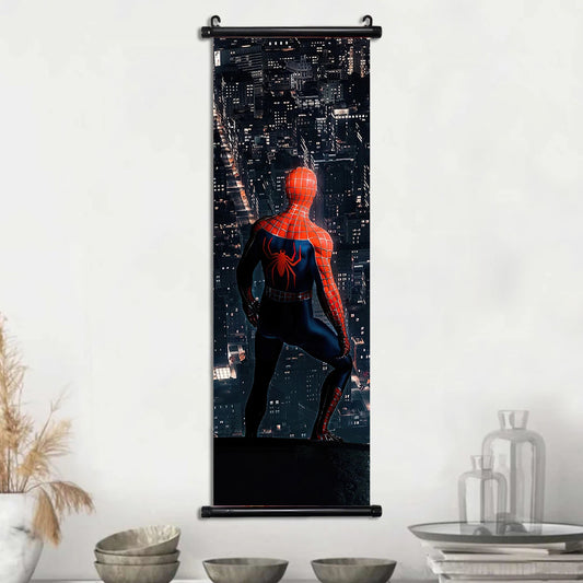 Marvel Avengers Spider-Man Canvas Poster – Superhero Wall Art for Kids Room