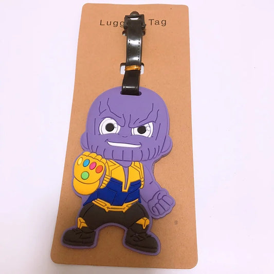 Marvel Spider-Man &amp; Captain America Luggage Tags – Travel ID Holder for Suitcases &amp; Bags