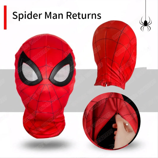 Zipper-Style Spider-Man Mask – Miles Morales Superhero Cosplay Costume Prop