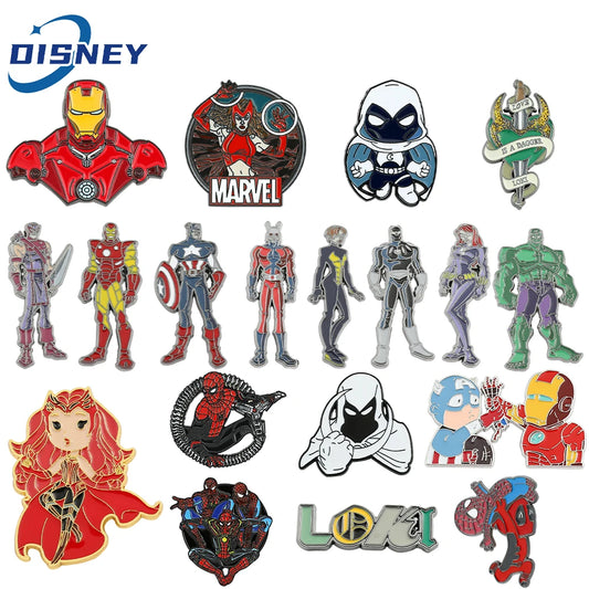 Marvel Avengers Enamel Brooch Pin – Superhero Backpack &amp; Jacket Badge for Fans