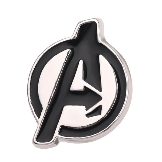 Marvel The Avengers Logo Brooch – Enamel Metal Lapel Pin for Fashion &amp; Gifts